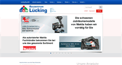 Desktop Screenshot of bauzentrum-luecking.de